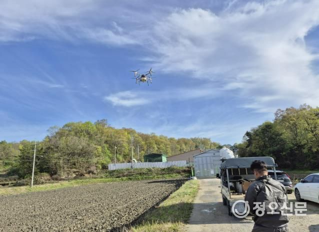 예천군, 드론 활용해 야생멧돼지 ASF 차단 총력