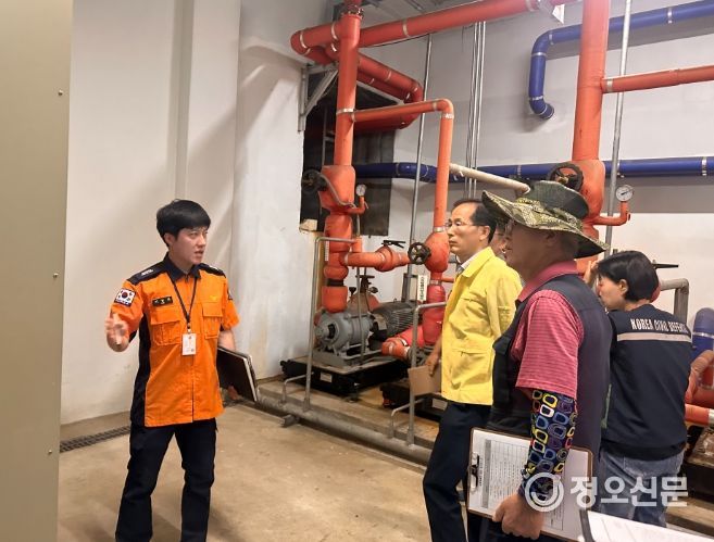 옥천군 이제승 부군수, 노후 아파트 화재안전점검