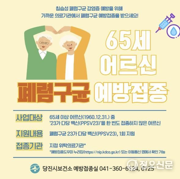 폐렴구균 23가 예방접종 안내 포스터