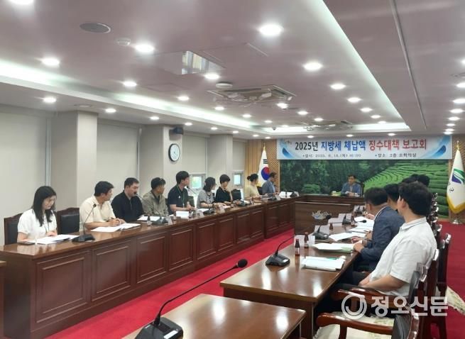 보성군, 2025년 지방세·세외수입 체납액 징수대책 보고회 개최_보성군은 2025년 세외수입 과태료 체납액 징수대책 보고회와 2025년 지방세 체납액 징수대책 보고회를 개최했다